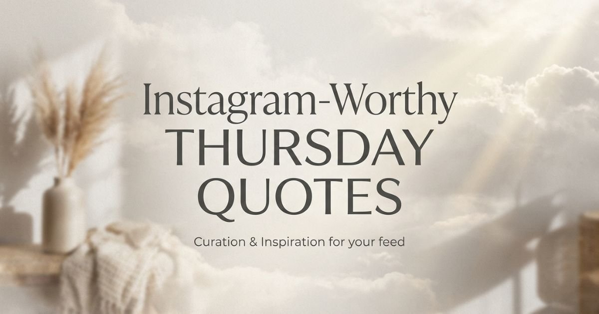 Instagram-Worthy Thursday Quotes