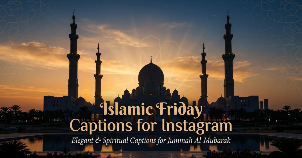 Islamic Friday Captions for Instagram