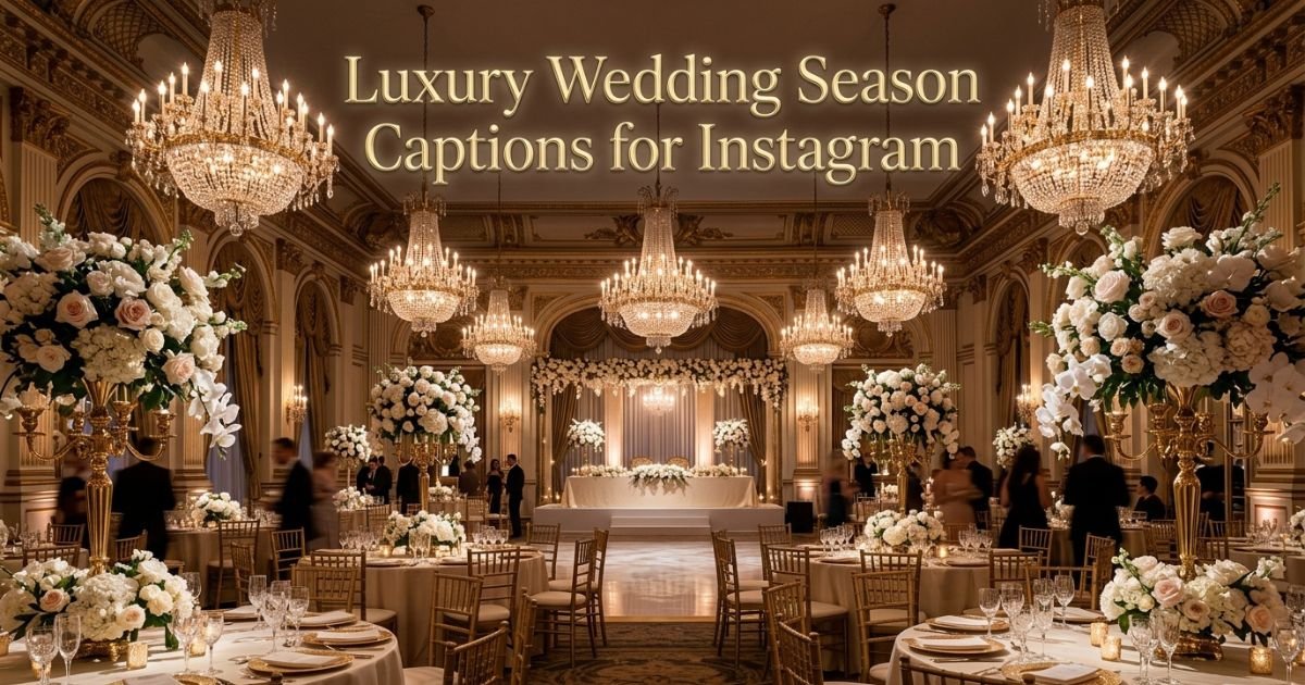 Luxury Wedding Season Captions for Instagram
