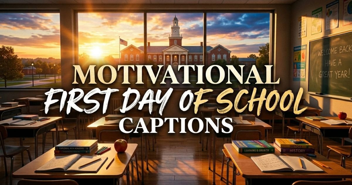 Motivational First Day of School Captions