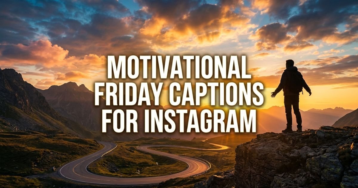 Motivational Friday Captions for Instagram