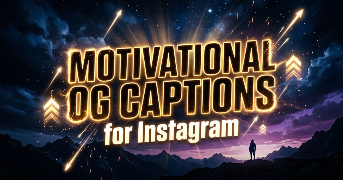 Motivational OG Captions for Instagram