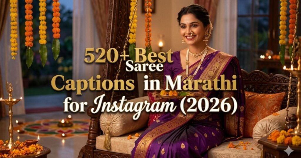 520+ Best Saree Captions in Marathi for Instagram (2026)