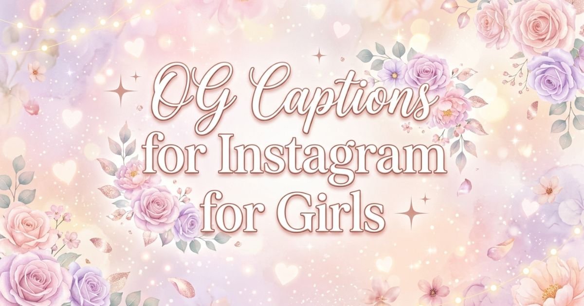 OG Captions for Instagram for Girls