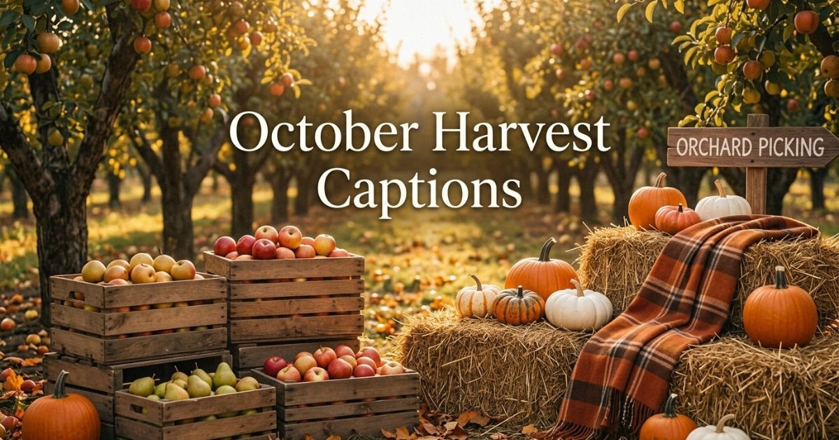 October Harvest Captions