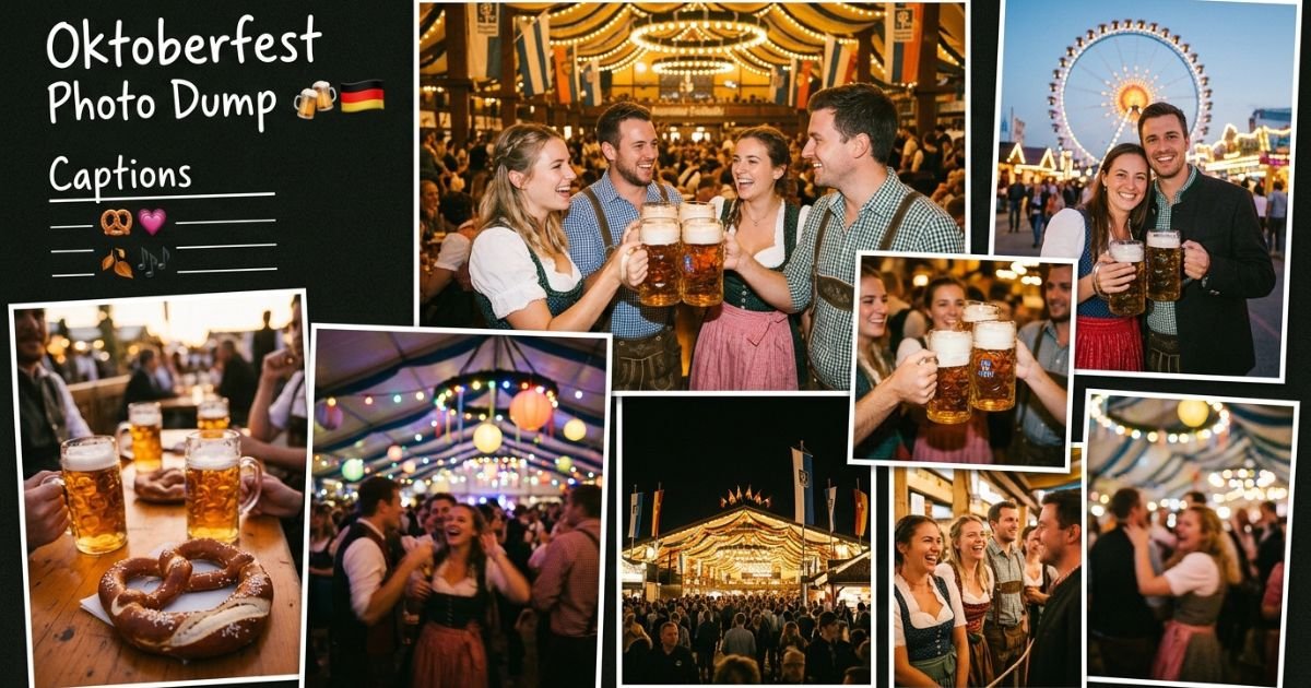 Oktoberfest Photo Dump Captions