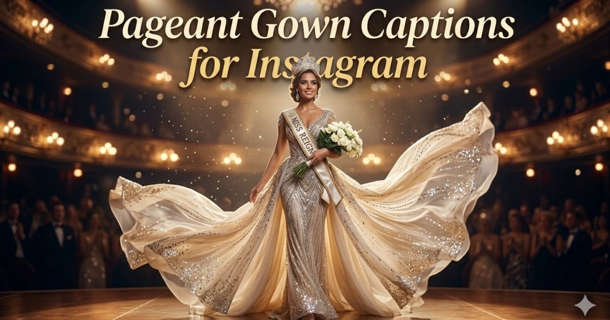 Pageant Gown Captions for Instagram