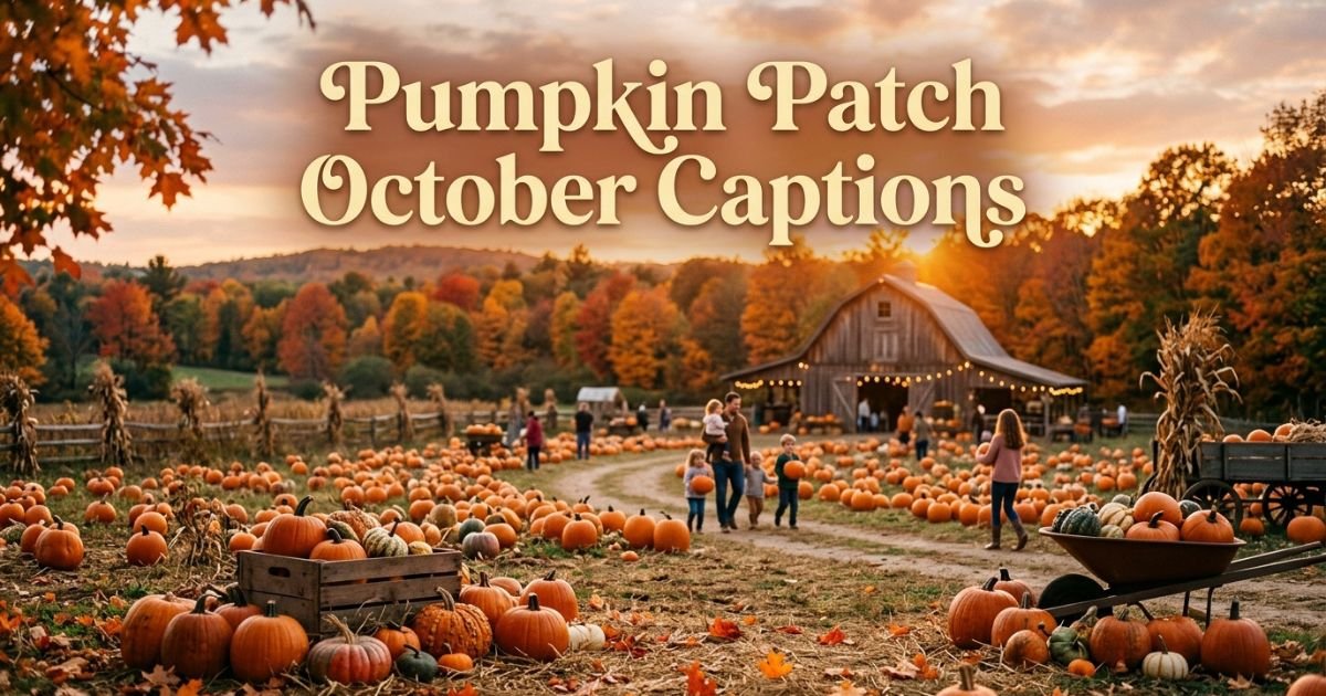 Pumpkin Patch October Captions