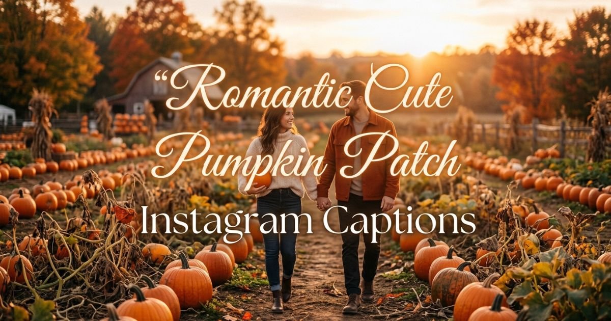 Romantic Cute Pumpkin Patch Instagram Captions