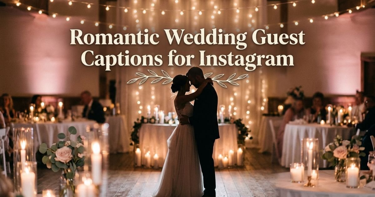 Romantic Wedding Guest Captions for Instagram