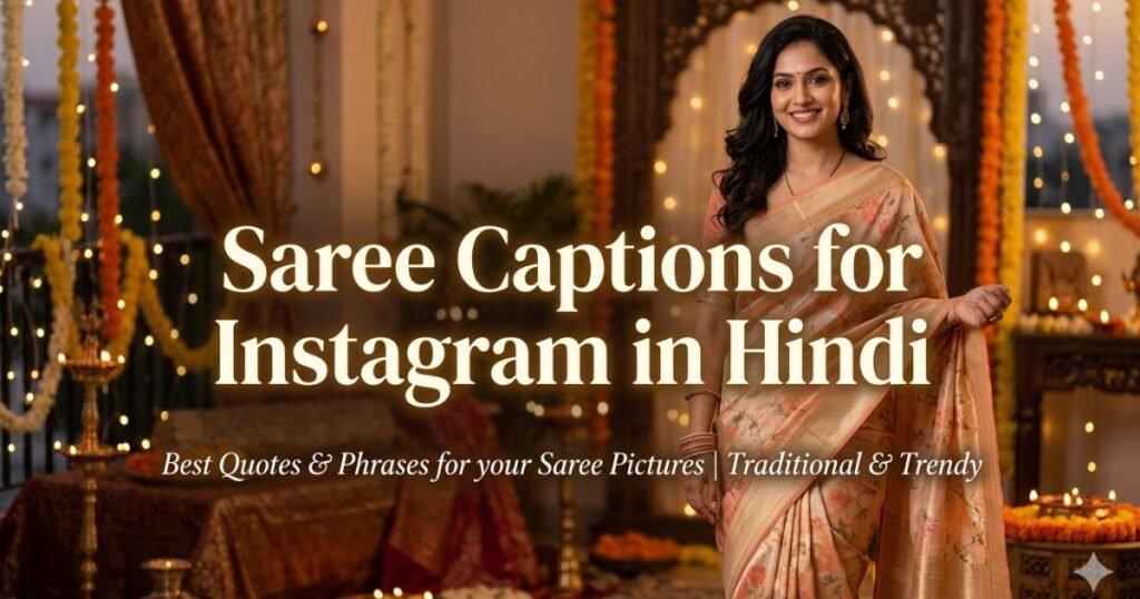 Saree Captions for Instagram in Hindi