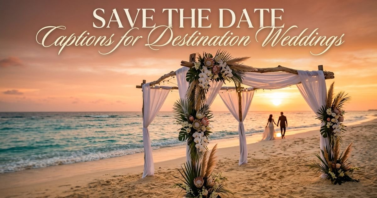 Save the Date Captions for Destination Weddings