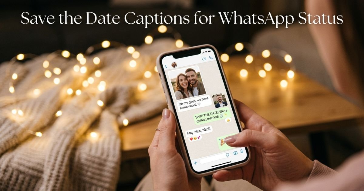 Save the Date Captions for WhatsApp Status