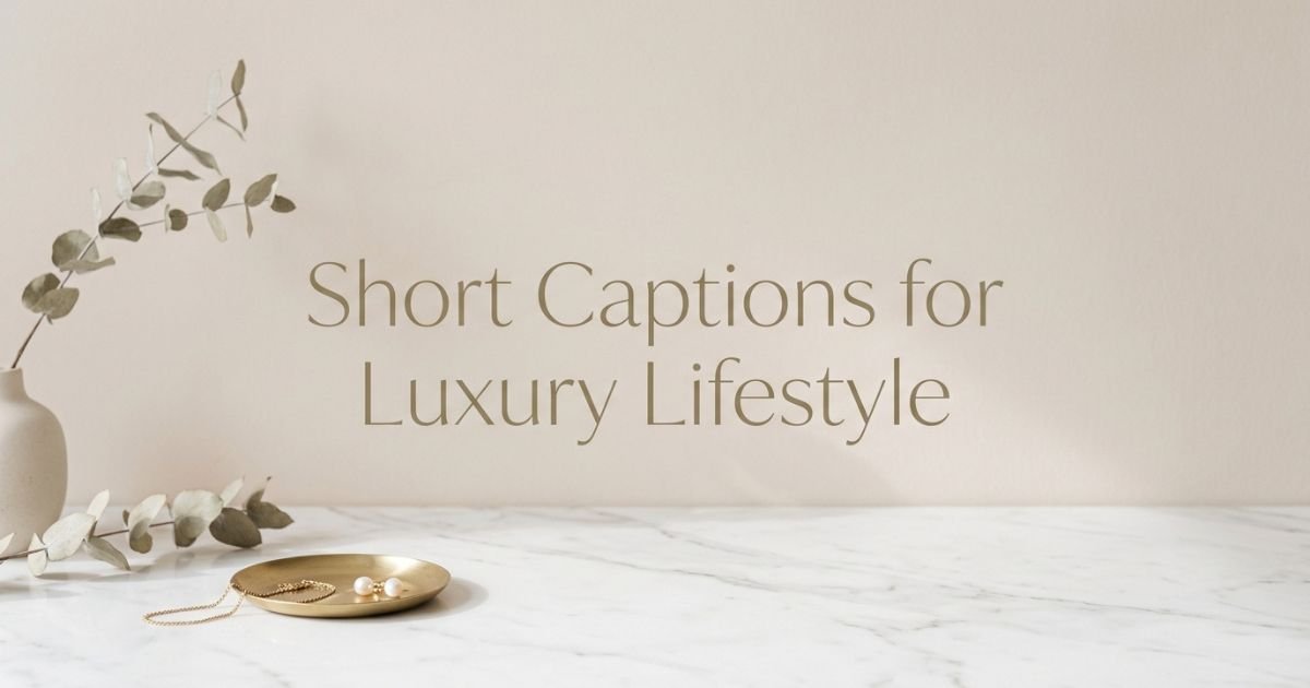 Short Captions for Luxury Lifestyle