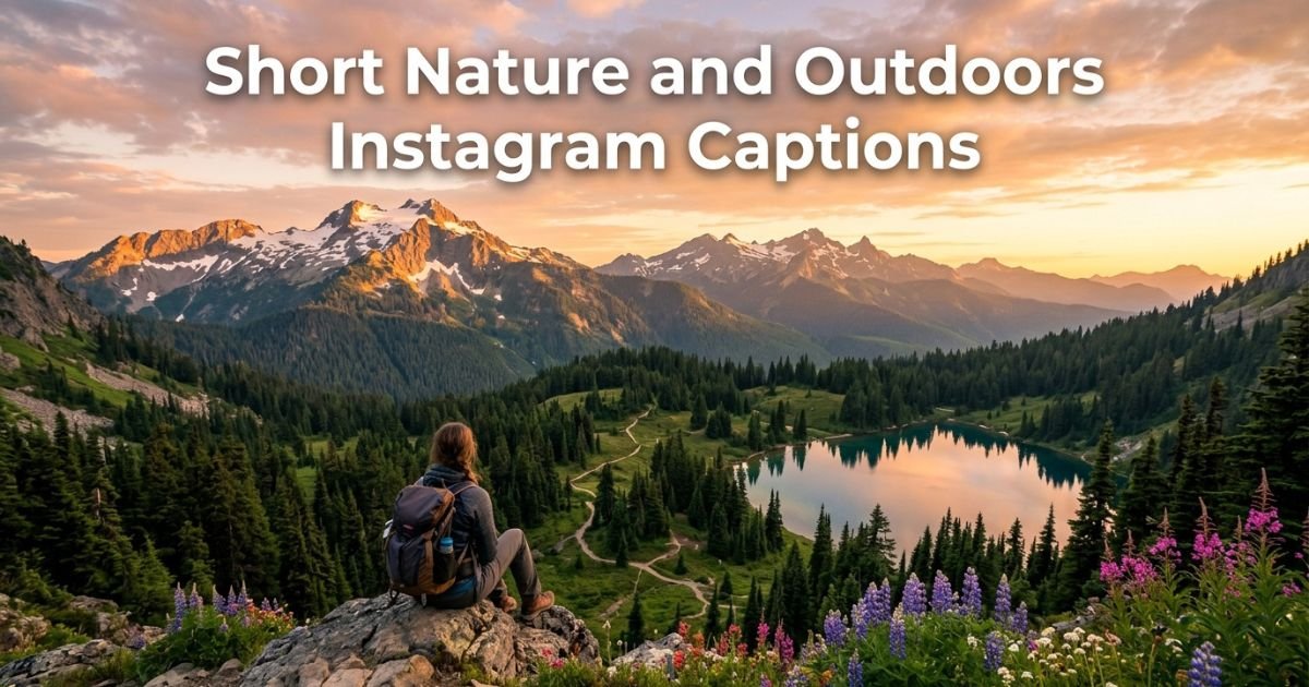 Short Nature and Outdoors Instagram Captions