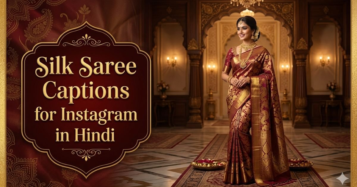 Silk Saree Captions for Instagram in Hindi