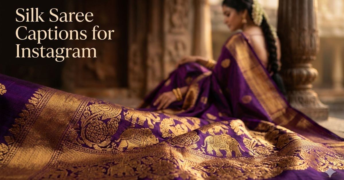 Silk Saree Captions for Instagram