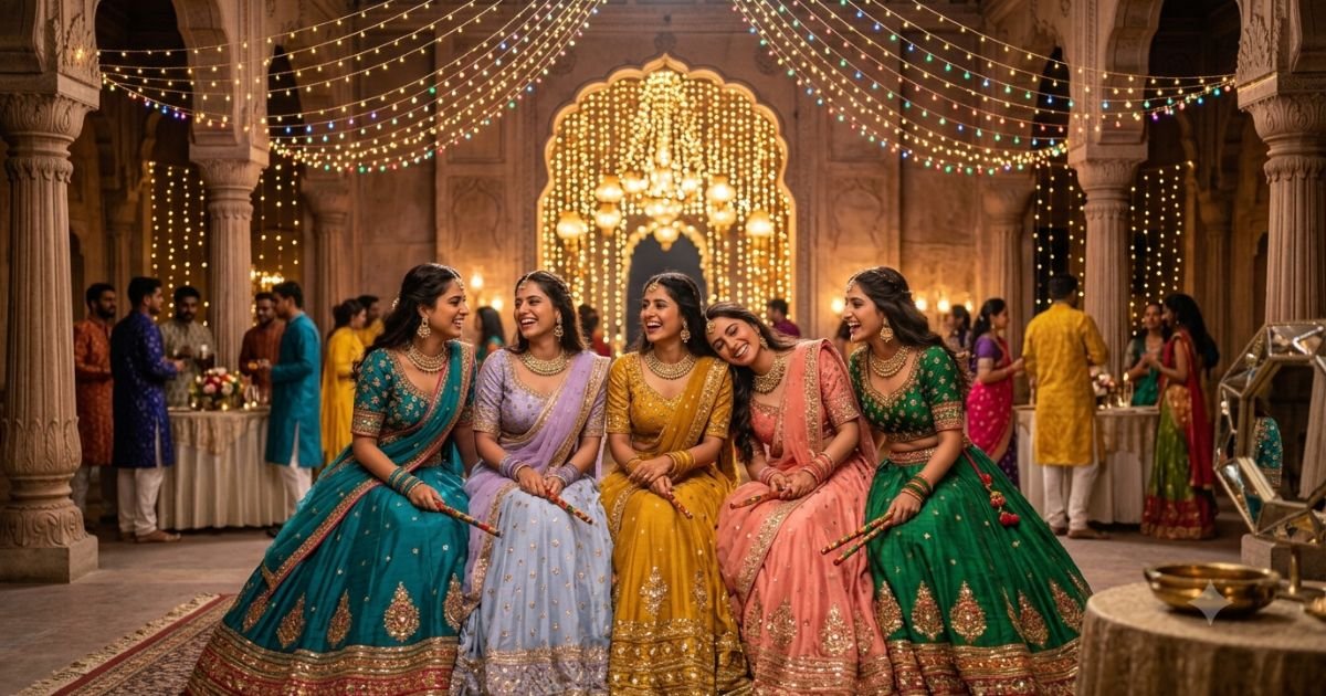 Squad and Cousins Lehenga Captions