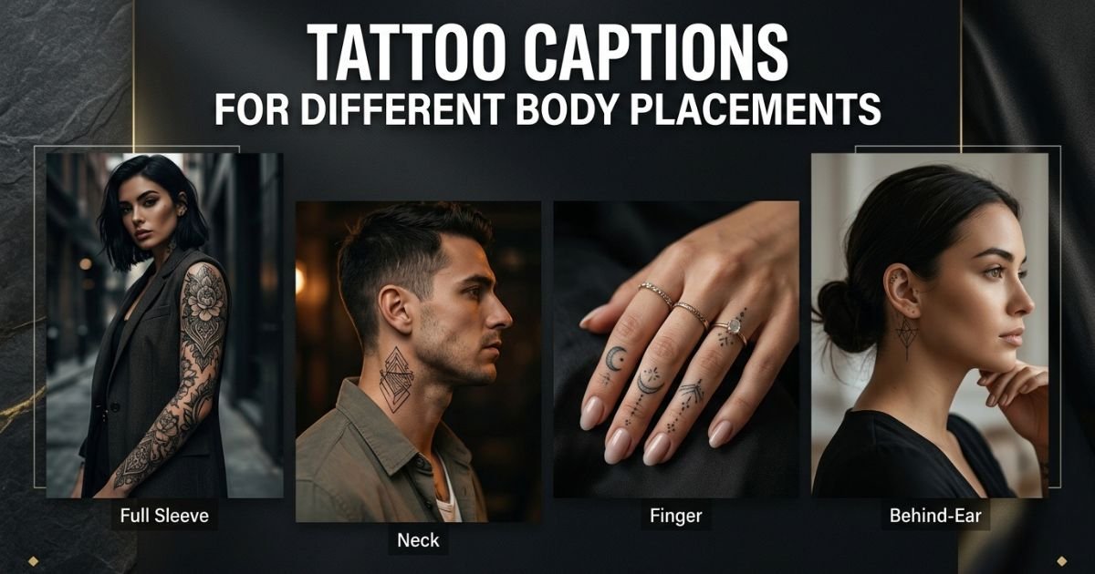 Tattoo Captions for Different Body Placements