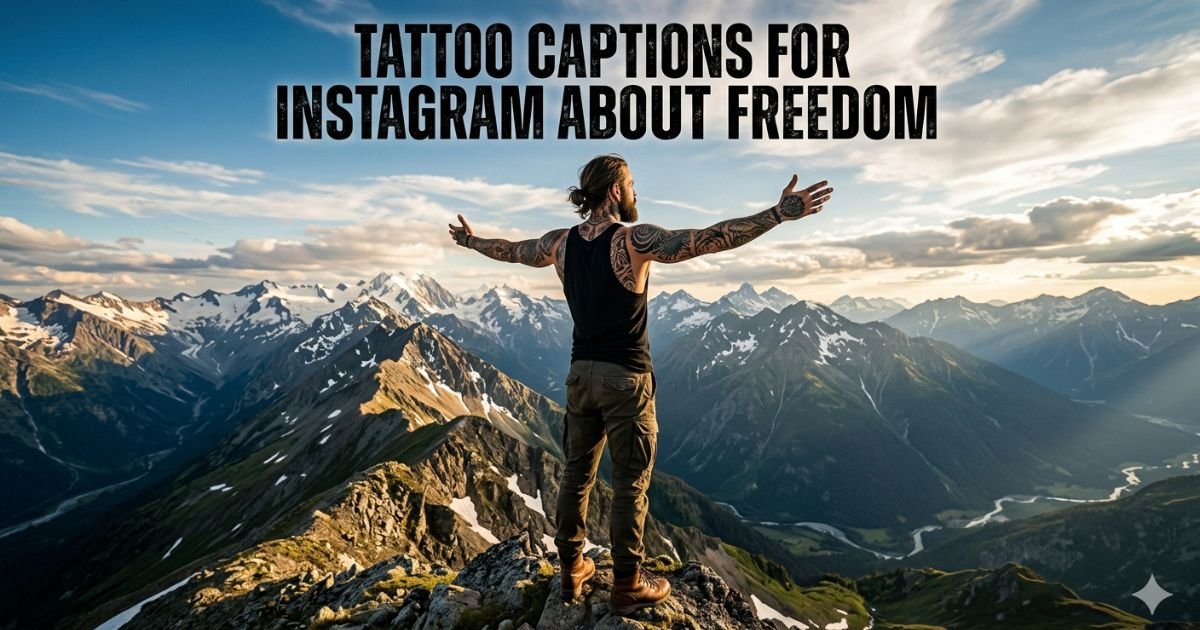 Tattoo Captions for Instagram About Freedom