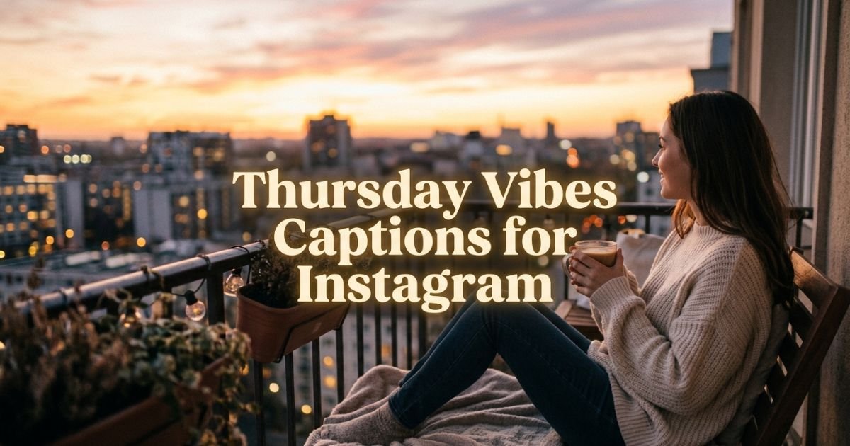 Thursday Vibes Captions for Instagram