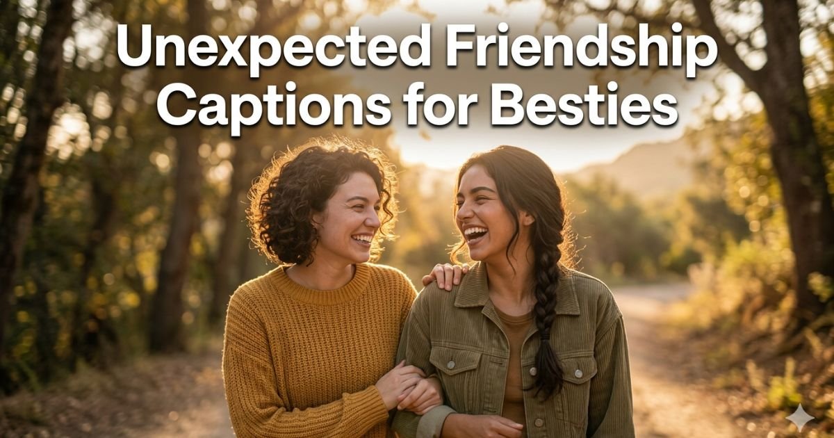 Unexpected Friendship Captions for Besties