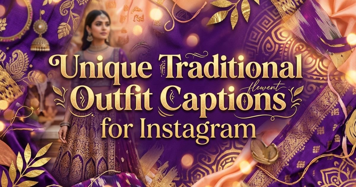 Unique Traditional Outfit Captions for Instagram