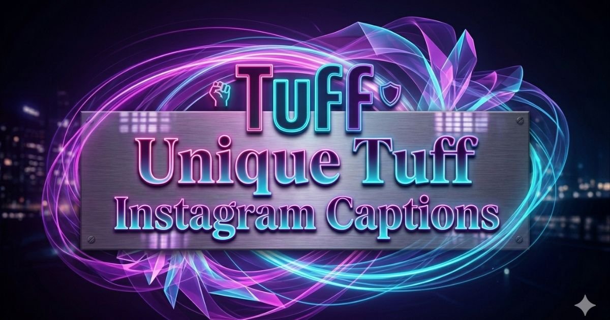 Unique Tuff Instagram Captions