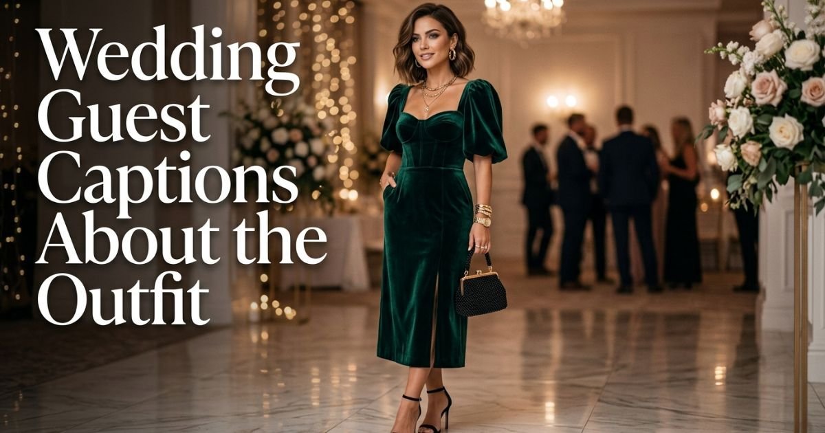 Wedding Guest Captions About the Outfit