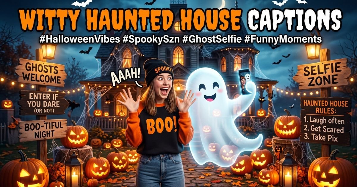 Witty Haunted House Captions