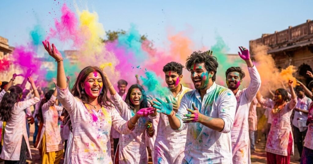 159+ Holi Captions 2026 | Colorful, Fun & Festive