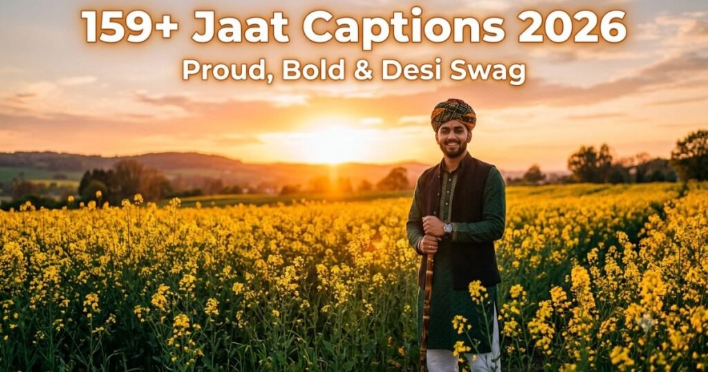 159+ Jaat Captions 2026 | Proud, Bold & Desi Swag
