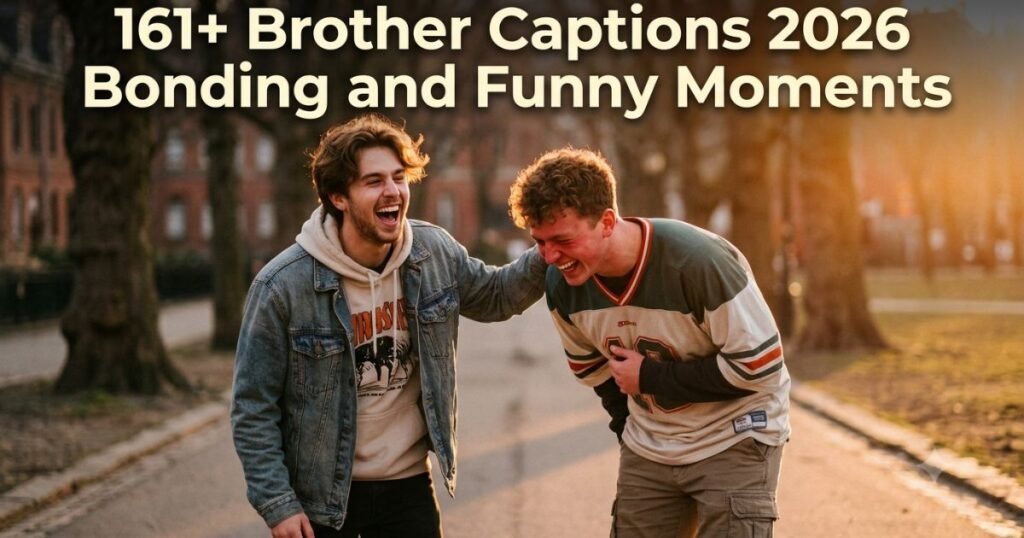 161+ Brother Captions 2026 | Bonding & Funny Moments