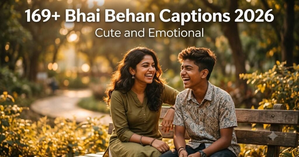 169+ Bhai Behan Captions 2026 | Cute & Emotional