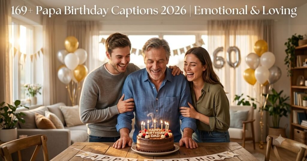 169+ Papa Birthday Captions 2026 | Emotional & Loving
