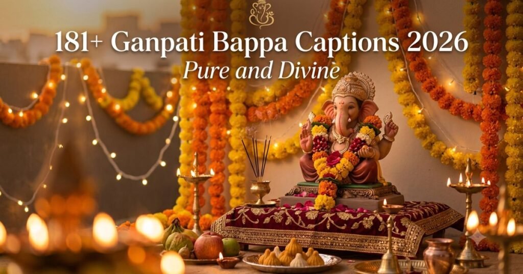 181+ Ganpati Bappa Captions 2026