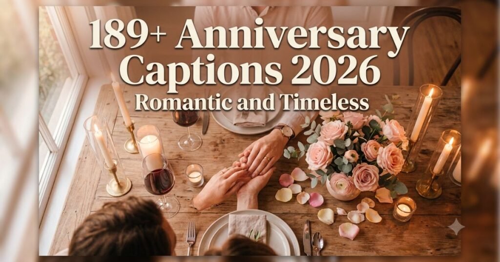 189+ Anniversary Captions 2026 | Romantic & Timeless