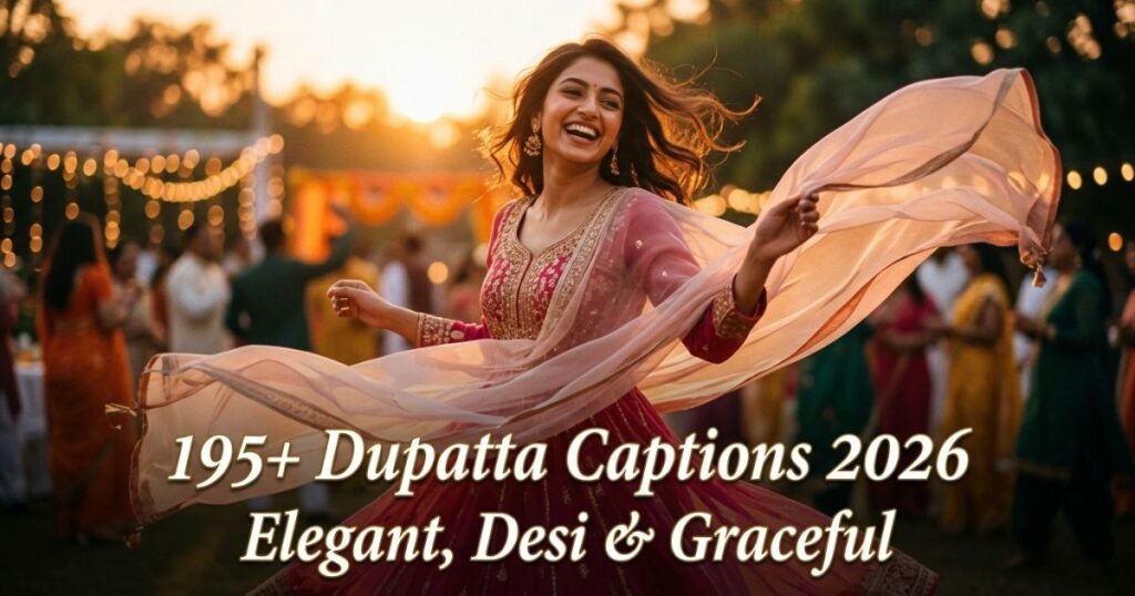 195+ Dupatta Captions 2026