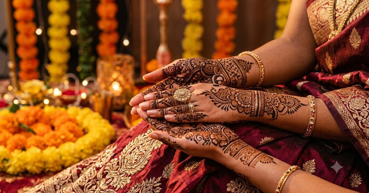 Bridal Mehndi Captions