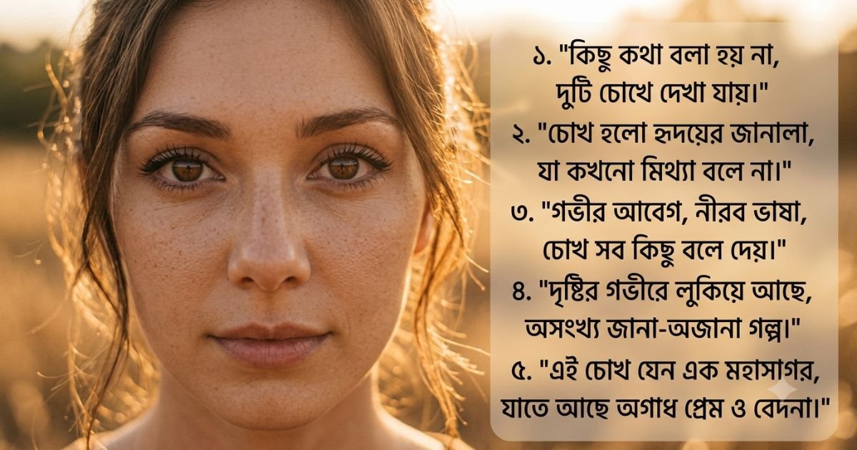 Deep and Meaningful Chokh Niye Captions