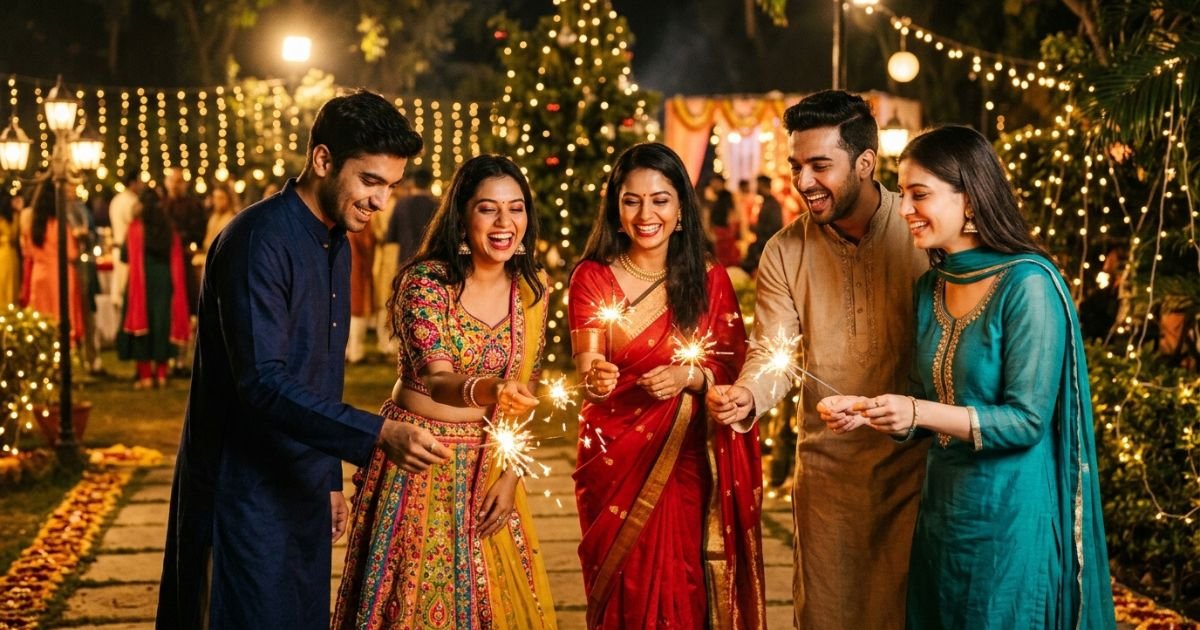Diwali Captions with Friends
