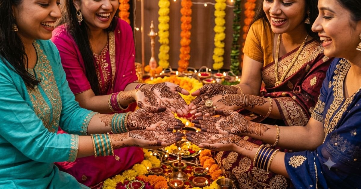 Festival Mehndi Captions