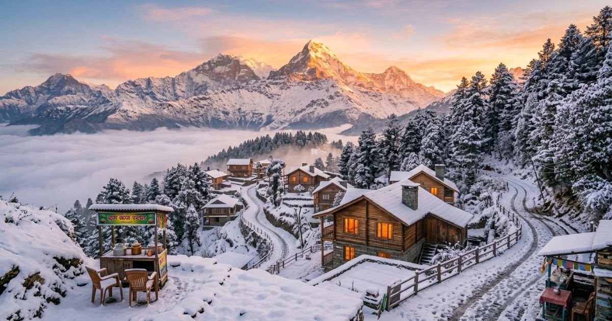 Winter Mountain Captions